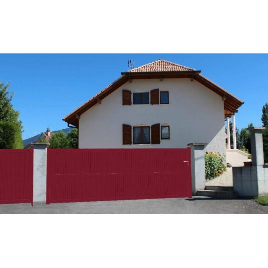 Portail aluminium coulissant OCCITAN L4m x1,7