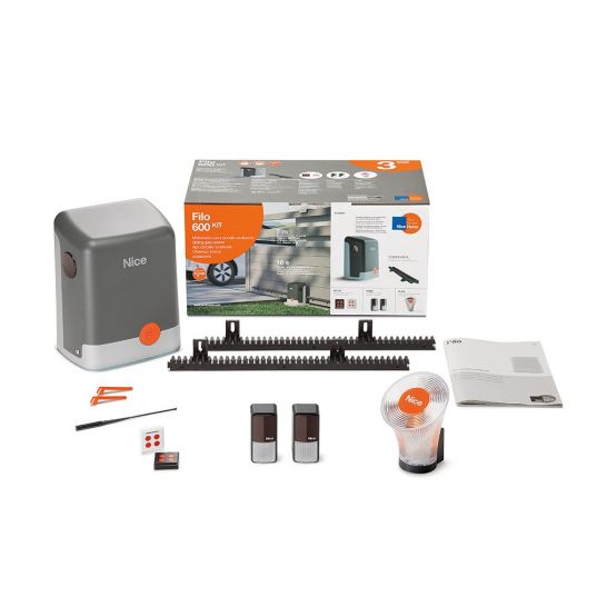 Kit Motorisation de portail coulissant NICE HOME filo 600