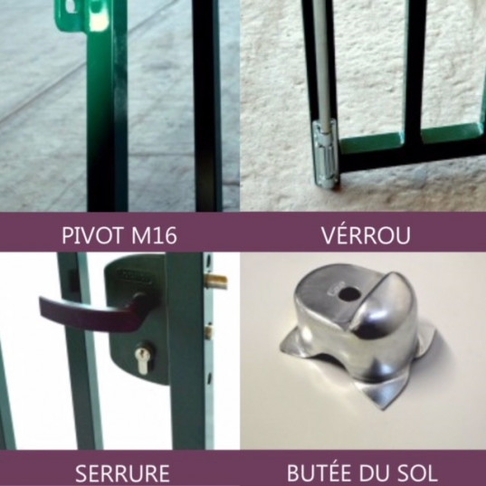 PORTAIL BATTANT INDUSTRIEL L3m X H1.5m