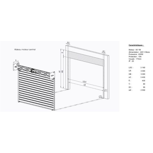 Rideau transparent L3mxH3m