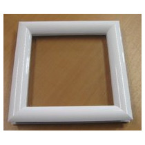 Hublot PVC carré 300 x 300 -  2 faces blanches - 2 vitres transparentes IMEPSA