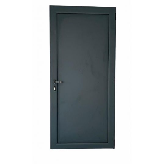 Porte d'entrée de service Alu 3 points pleine isolée RAL 7016 L1100xH2150