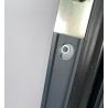 Porte d'entrée de service Alu 3 points pleine isolée RAL 7016 L1000xH2050