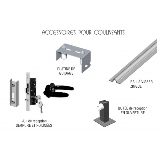 PORTAIL ALU COULISSANT 3Mx1.6M