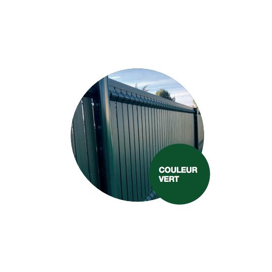 Kit Occultant pour panneau Clôture grillage rigide L2500 x H1230 Vert RAL 6005