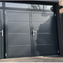 Double porte battante isolée L2400xH2000 RAL 7016