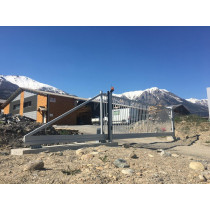 Portail industriel coulissant autoportant 6mx1.5m manuel