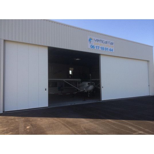 Porte sectionnelle industrielle coulissante LIBERTE Largeur 14000mmx Hauteur 4000mm