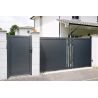 Portail Aluminium Coulissant RAL7016 L4mxH1,70m MOSCOU