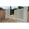 Portail Acier Battant CABERNET L3mxH1,70m Blanc RAL9010