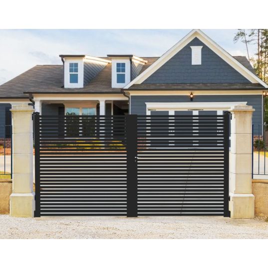 Portail Acier Battant CABERNET L4mxH1,70m Gris RAL7016