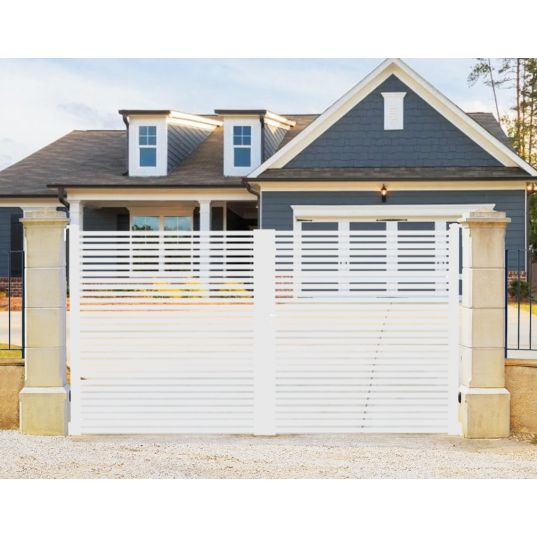 Portail Acier Battant CABERNET L4mxH1,70m Blanc RAL9010