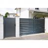 Portail Aluminium Coulissant TOKYO RAL 7016 L3,5mxH1,60m motorisé Livré avec son Kit MotorisationNICE HOME FILO 400
