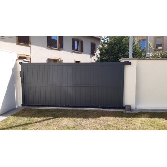 Portail Aluminium Coulissant RAL7016 L3,5mx1,80m NAIROBI
