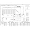 Portail industriel coulissant autoportant 6mx1.5m manuel