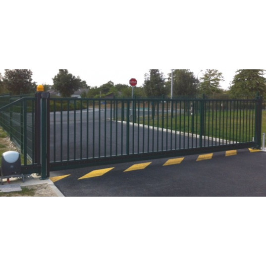 Portail industriel coulissant autoportant 6mx1.5m manuel