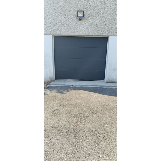 Porte Sectionnelle Industrielle L3.5M x H3.5M Gris Ral 7016 RL420mm