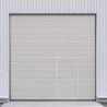 Porte Sectionnelle Industrielle L3M x H3M Blanche ral 9010 avec portillon intégré RL420mm