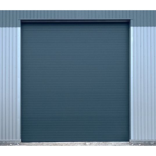 Porte Sectionnelle Industrielle L4M x H4M Gris Ral 7016 motorisée 380volts RL 420