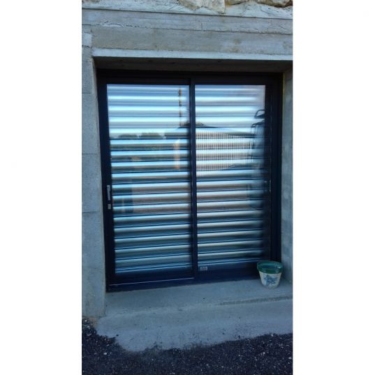 Rideau Métallique Galvanisé Manuel Lames Pleines 7/10ème L2000 H2500 CLASSIC