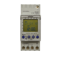 Horloge digitale hebdomataire rail DIN 2M 230V AC 1 Contact inverseur 58 pas