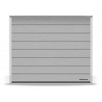 Porte Sectionnelle Hormann Renomatic Motorisée L2500 H2000 Woodgrain RAL 9006 Aluminium Blanc