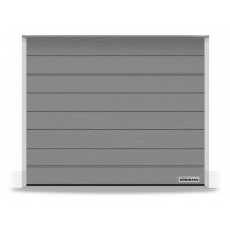 Porte Sectionnelle Hormann Renomatic Motorisée L2375 H2125 Woodgrain RAL 9007 Aluminium Gris