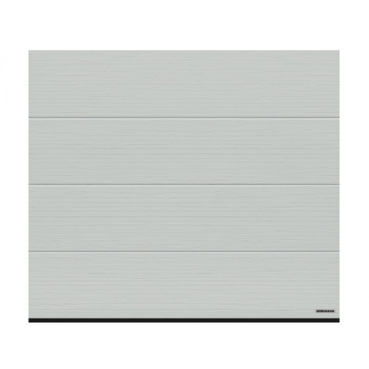 Porte Sectionnelle Hormann Renomatic Motorisée L2500 H2250 Woodgrain RAL 7035 Gris Lumière