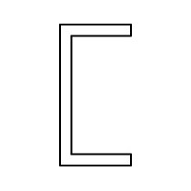 profile en u de fixation peripherique tk35 40x20x2 l6500mm alu naturel