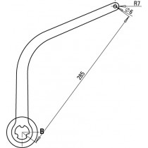 paire de bras night one day nd2 blanc ral 9010