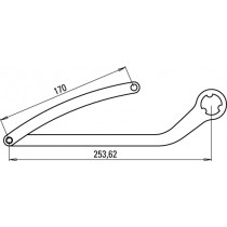 paire de bras night one day nd3 blanc ral 9010