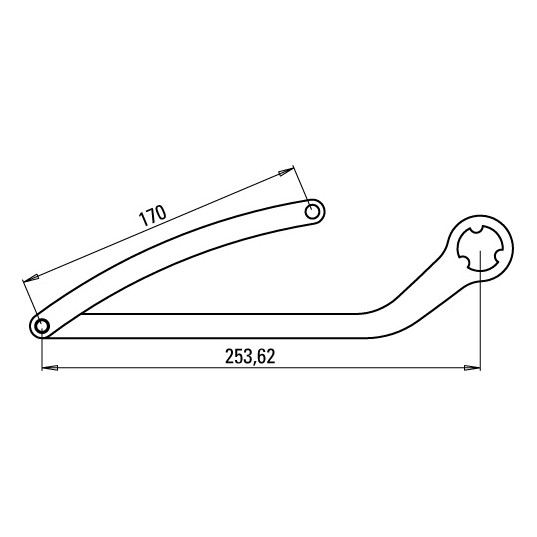 paire de bras night one day nd3 blanc ral 9010
