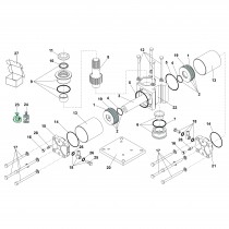 750 / verin hydraulique standard ouverture 100° (avant 2003)