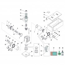 750 / verin hydraulique pour caisson autoportant ouverture 180° (apres 2003)