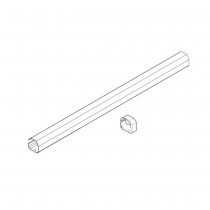 412 - Carter De Protection Tige (V.2000) Pour Moteur De Portail Battant 412 FAAC