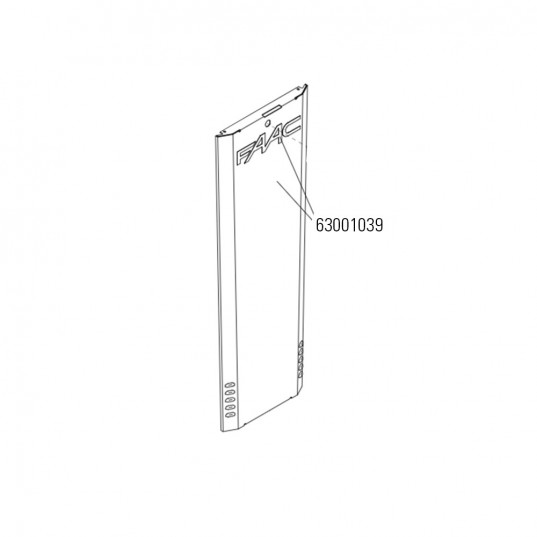 B614 - Porte Rouge. Piece Detachee Pour Coffre De Barriere B614 FAAC