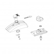 S450H - Deverrouillage Exterieur (Systeme Complet Avec Cle) Pour S450H Cbac FAAC