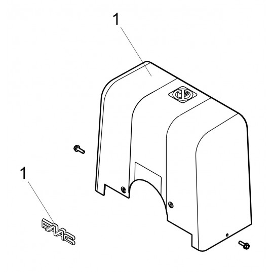 C734 - Capot. Piece Detachee Pour Gamma Kit, C734 FAAC