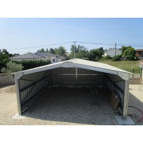 Bâtiment Métallique Double Pente 36m² de 6 mètres par 6 mètres