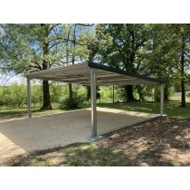 Abri Métallique Monopente 36m² de 6 mètres par 6 mètres