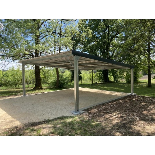 Abri Métallique Monopente 36m² de 6 mètres par 6 mètres