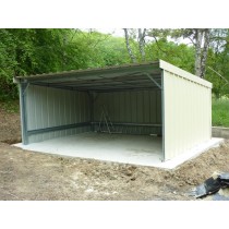 Abri Métallique Monopente 20m² de 5 mètres par 4 mètres