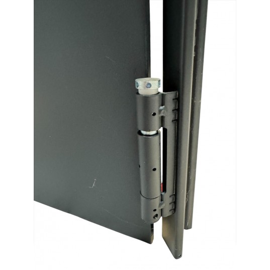 Porte Métallique Industrielle De Service Isolée Réversible L1000 X H2050 RAL 7016