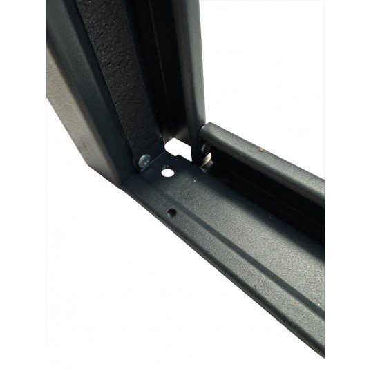 Porte Métallique Industrielle De Service Isolée Réversible L1100 X H2050 RAL 7016