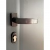 Porte Métallique Industrielle De Service Isolée Réversible L1000 X H2150 RAL 7016
