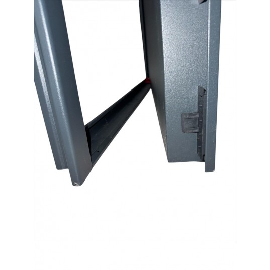 Porte Métallique Industrielle De Service Isolée Réversible L1000 X H2150 RAL 7016