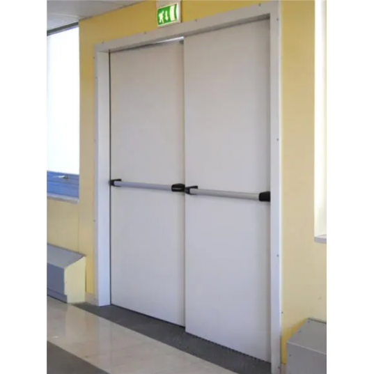 Porte Métallique Industrielle Double  Coupe Feu 2H L2075(1038+1037)xH2065