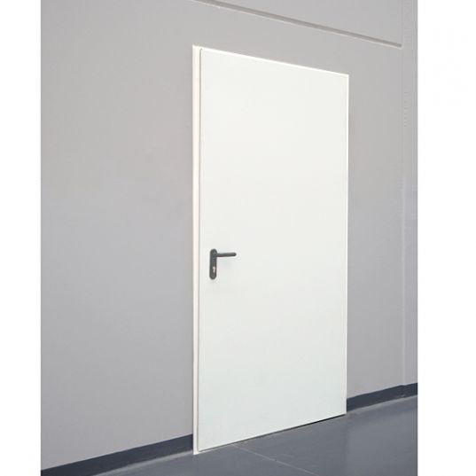 Porte Métallique Industrielle Coupe Feu 1H Réversible L1100 X H2150 RAL 9010