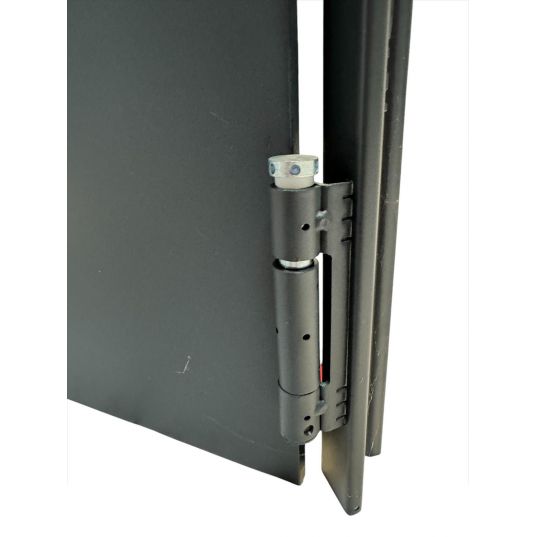 Porte Métallique Industrielle Coupe Feu 1H Réversible L900 X H2050 RAL 9010