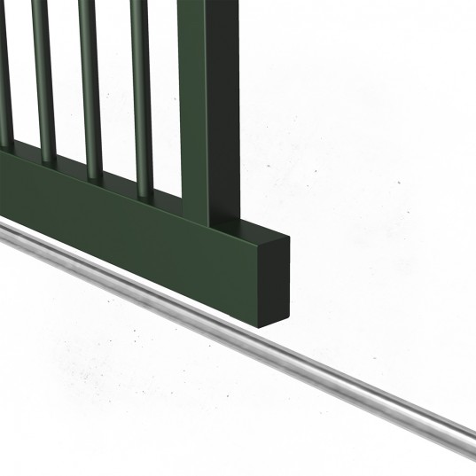 Portail Industriel Coulissant Galvanisé Plastifié L12000 H2000 CENTAURUS200 Manuel Barreaudé